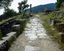 Theatre Street, Priene, Ionia, Anatolia, Turkey, 1999. Creator: Unknown