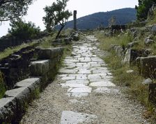 Theatre Street, Priene, Ionia, Anatolia, Turkey, 1999. Creator: Unknown