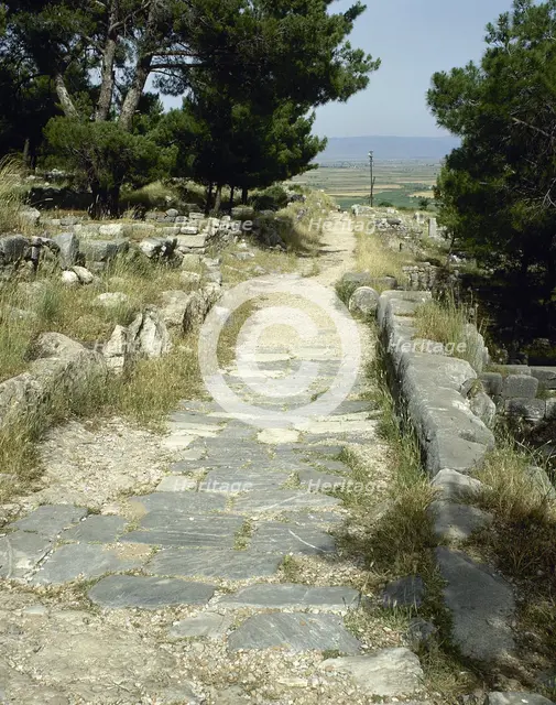 Theatre Street, Priene, Ionia, Anatolia, Turkey, 1999. Creator: Unknown.