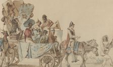 Theatrical Troupe on the Road, 1818. Creator: Eugene Delacroix
