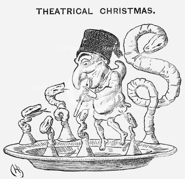'Theatrical Christmas', 1866. Creator: Charles Henry Bennett.