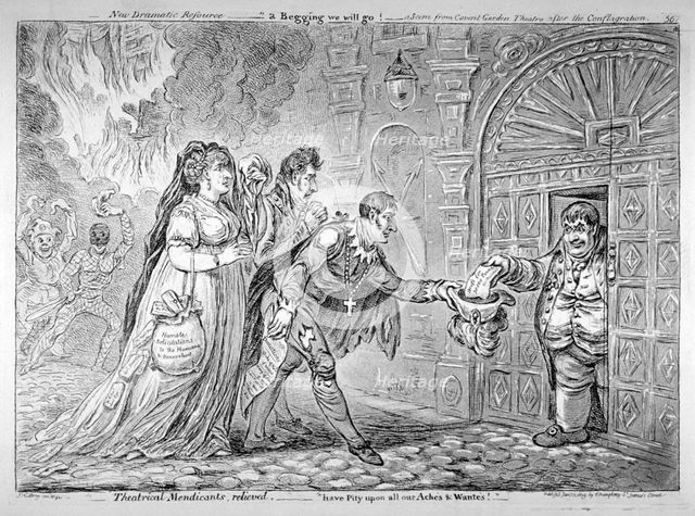'Theatrical Mendicants, Relieved ...', 1809. Artist: James Gillray