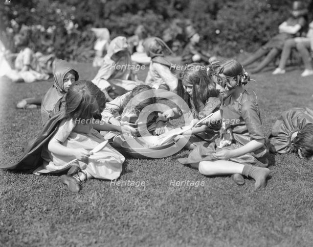 Theatrical performance at Dongan Hall, 1921 May 27. Creator: Arnold Genthe.