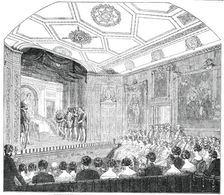 Theatrical Performance in the Rubens Room, at Windsor Castle - (Scene from "Julius Caesar"), 1850. Creator: Unknown