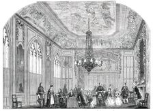 Theatrical Performances at Windsor Castle - the "Green Room", 1850. Creator: Unknown