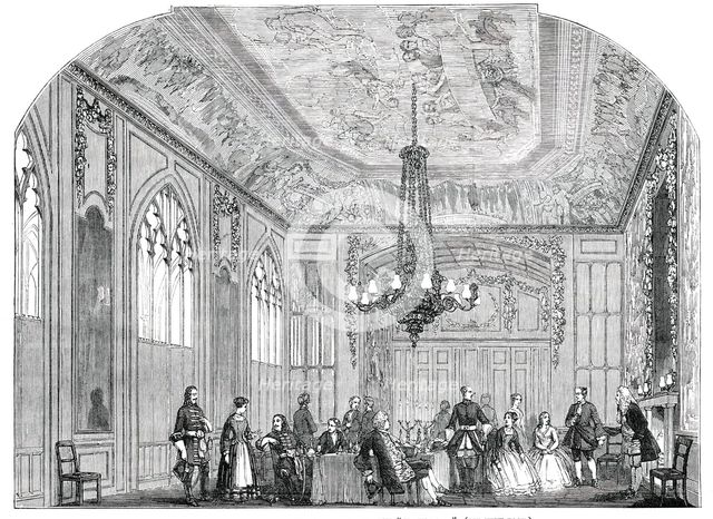 Theatrical Performances at Windsor Castle - the "Green Room", 1850. Creator: Unknown.