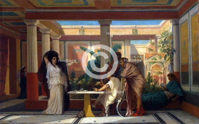 Theatrical Rehearsal in the House of an Ancient Rome Poet', 1855. Creator: Boulanger, Gustave Clarence Rodolphe (1824-1888).