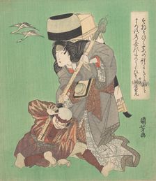 Theatrical Scene, mid 19th century. Creator: Utagawa Kuniyoshi