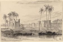 Thebes, 1884/1885. Creator: Edward Lear