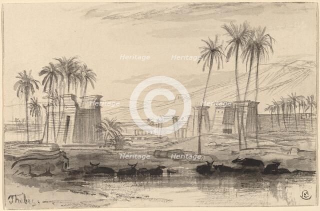 Thebes, 1884/1885. Creator: Edward Lear.