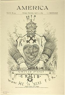 Their Coat of Arms, published April 11, 1889. Creator: Thomas Nast
