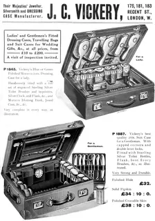 Their Majesties Jeweller, Silversmith and Dressing Case Manufacturer. - J. C. Vickery 1909