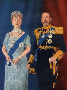 Their Majesties King George V and Queen Mary at the time of their Silver Jubilee in 1935 1951. Creator: Unknown