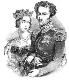 Their Majesties the King and Queen of Sweden and Norway, 1844. Creator: Unknown