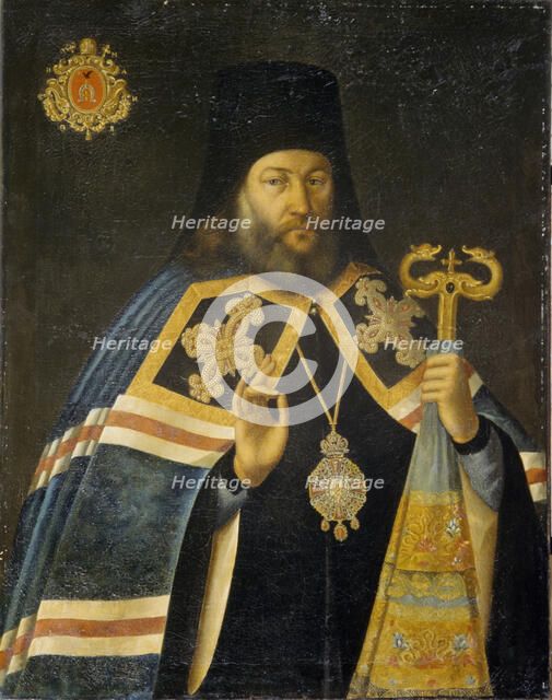 Theodosius Yankovsky, Archbishop of St. Petersburg and Prior of Alexander Nevsky Monastery, 1770s. Artist: Antropov, Alexei Petrovich (1716-1795)