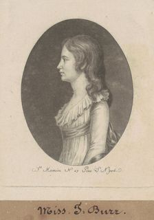 Theodosia Burr, 1797. Creator: Charles Balthazar Julien Févret de Saint-Mémin