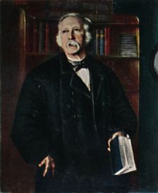 Theodor Fontane 1819-1898. - Gemälde von Hanns Fechner 1934. Creator: Unknown