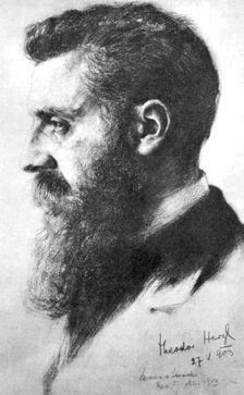 Theodor Herzl (1860-1904), Zionist leader, 1903