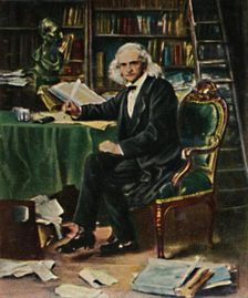 Theodor Mommsen 1817-1903. - Gemälde von Knaus 1934. Creator: Unknown