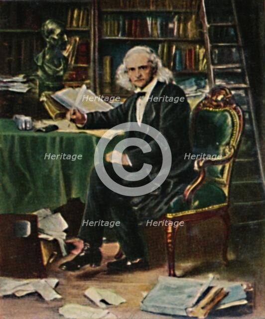 'Theodor Mommsen 1817-1903. - Gemälde von Knaus', 1934. Creator: Unknown.