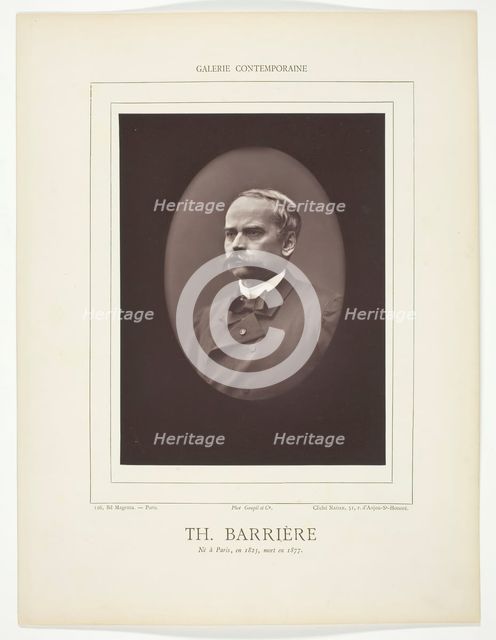 Theodore Barrière, c. 1853/73. Creator: Nadar.