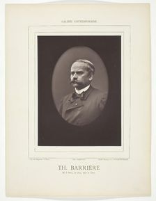 Theodore Barrière, c. 1853/73. Creator: Nadar