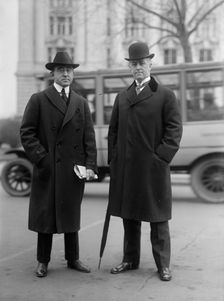 Theodore Brent, Shipping Board; William Denman, Shipping Board Chairman, 1917. Creator: Harris & Ewing