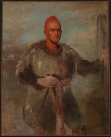Theodore Burr Catlin, in Indian Costume, 1840-1841. Creator: George Catlin