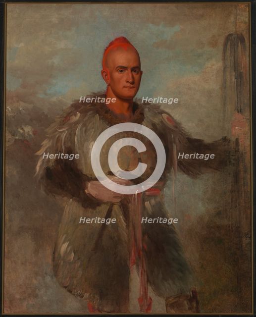 Theodore Burr Catlin, in Indian Costume, 1840-1841. Creator: George Catlin.