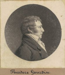Theodore Gourdin, 1808-1809. Creator: Charles Balthazar Julien Févret de Saint-Mémin