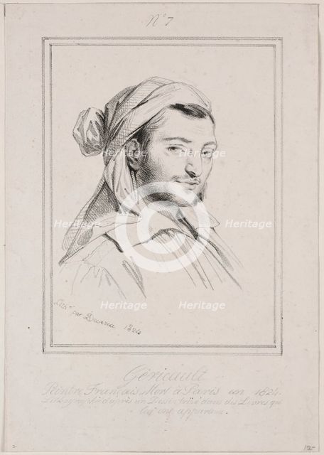 Theodore Gericault, 1824. Creator: Achille Devéria (French, 1800-1857).
