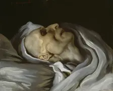 Théodore Géricault on His Deathbed, 1824. Creator: Charles-Emile-Callande de Champmartin