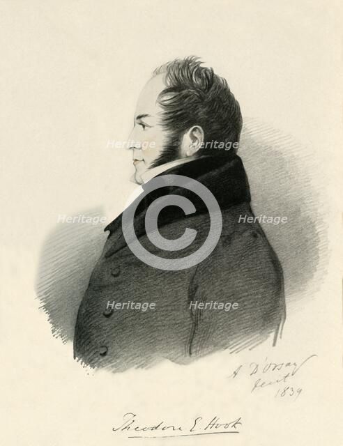 'Theodore E. Hook', 1839. Creator: Alfred d'Orsay.
