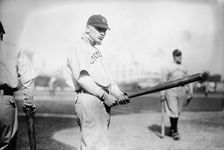 Theodore Harrison "Ted" Easterly, Cleveland AL, at Hilltop Park, NY (baseball), 1911. Creator: Bain News Service