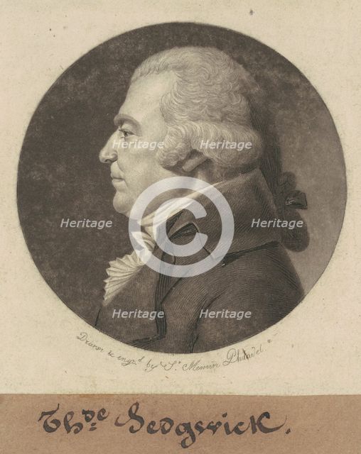 Theodore Sedgwick, 1801. Creator: Charles Balthazar Julien Févret de Saint-Mémin.