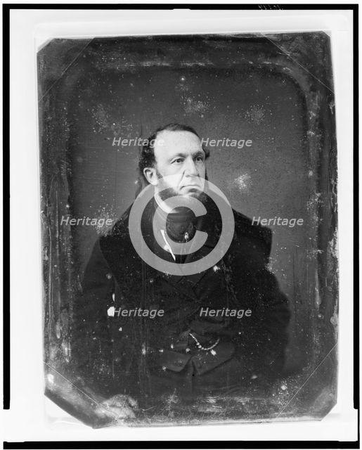 Theodore Sedgwick, half-length portrait, three-quarters to the right, between 1844 and 1859. Creator: Mathew Brady.