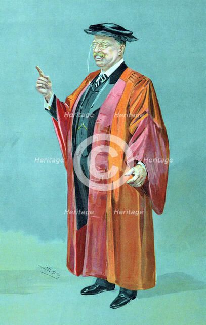 Theodore Roosevelt (1858-1919), 26th President of the USA, 1901-1909.  Artist: Spy