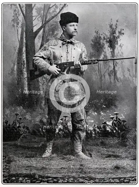 Theodore Roosevelt, American soldier and politician, c1898. Artist: Unknown