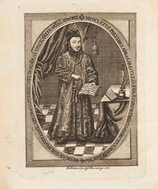 Theoklitos Polyeidis (1698-1759). Frontispiece from: Sacra tuba fidei, 1736. Creator: Schmidt, Johann Georg (1694-1767)