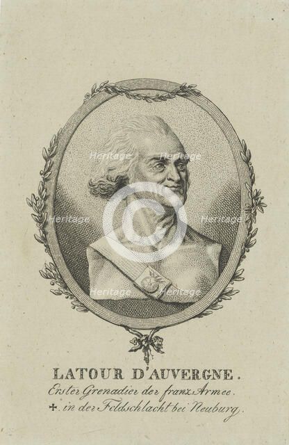 Théophile Corret de La Tour d'Auvergne (1743-1800), c. 1800. Creator: Anonymous.