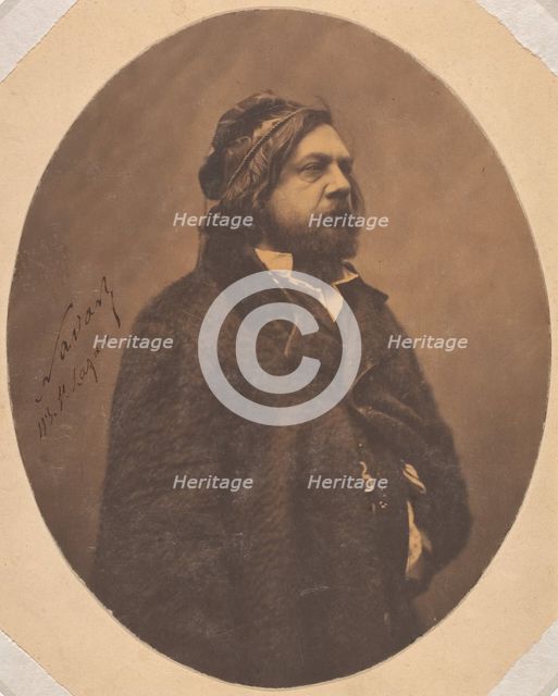 Théophile Gautier, ca. 1856. Creator: Nadar.
