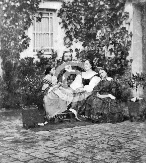 Theophile Gautier, French poet, dramatist, novelist, journalist, and literary critic, c1857. Artist: Unknown