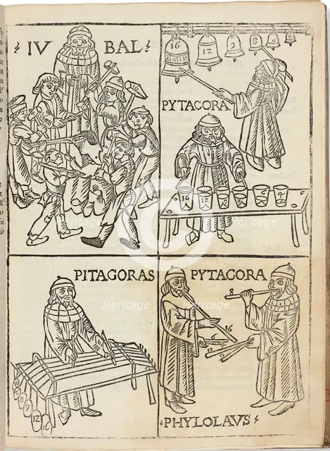 Theorica musice Franchini Gafuri laudensis, 1492. Creator: Gaffurius, Franchinus (1451-1522).