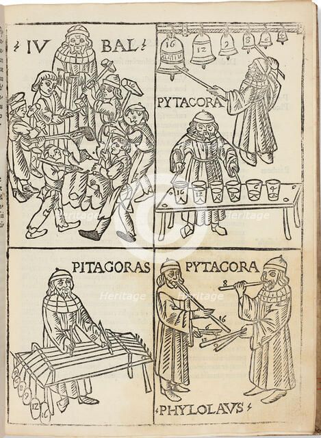 Theorica musice Franchini Gafuri laudensis, 1492. Creator: Gaffurius, Franchinus (1451-1522).