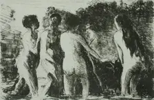 Théorie de baigneuses, 1894. Creator: Camille Pissarro