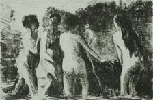 Théorie de baigneuses, 1894. Creator: Camille Pissarro