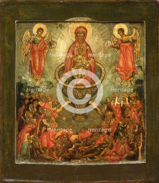 Theotokos Life-giving Spring, End of 17th cen.. Artist: Russian icon  