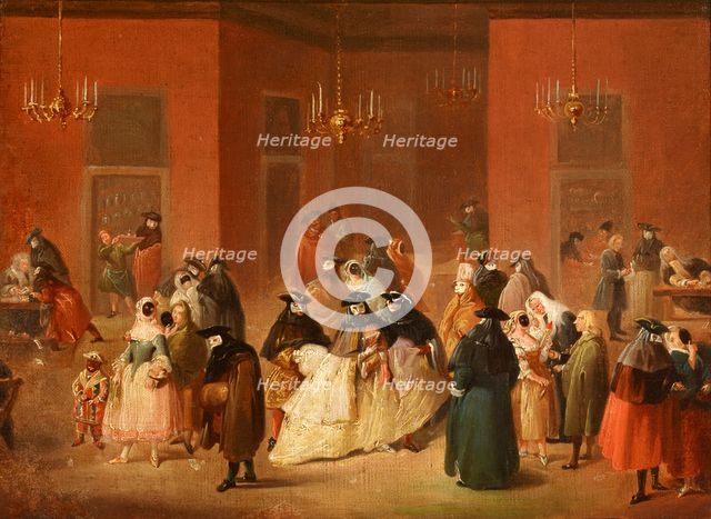 Theme from the Venetian Carnival-Gambling House (Il Ridotto), between 1780-1815. Creator: Unknown.
