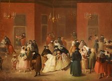 Theme from the Venetian Carnival-Gambling House (Il Ridotto), between 1780-1815. Creator: Unknown