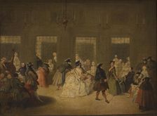 Theme from the Venetian Carnival-In the Parlatory of the Monastery, between 1780-1820. Creator: Unknown
